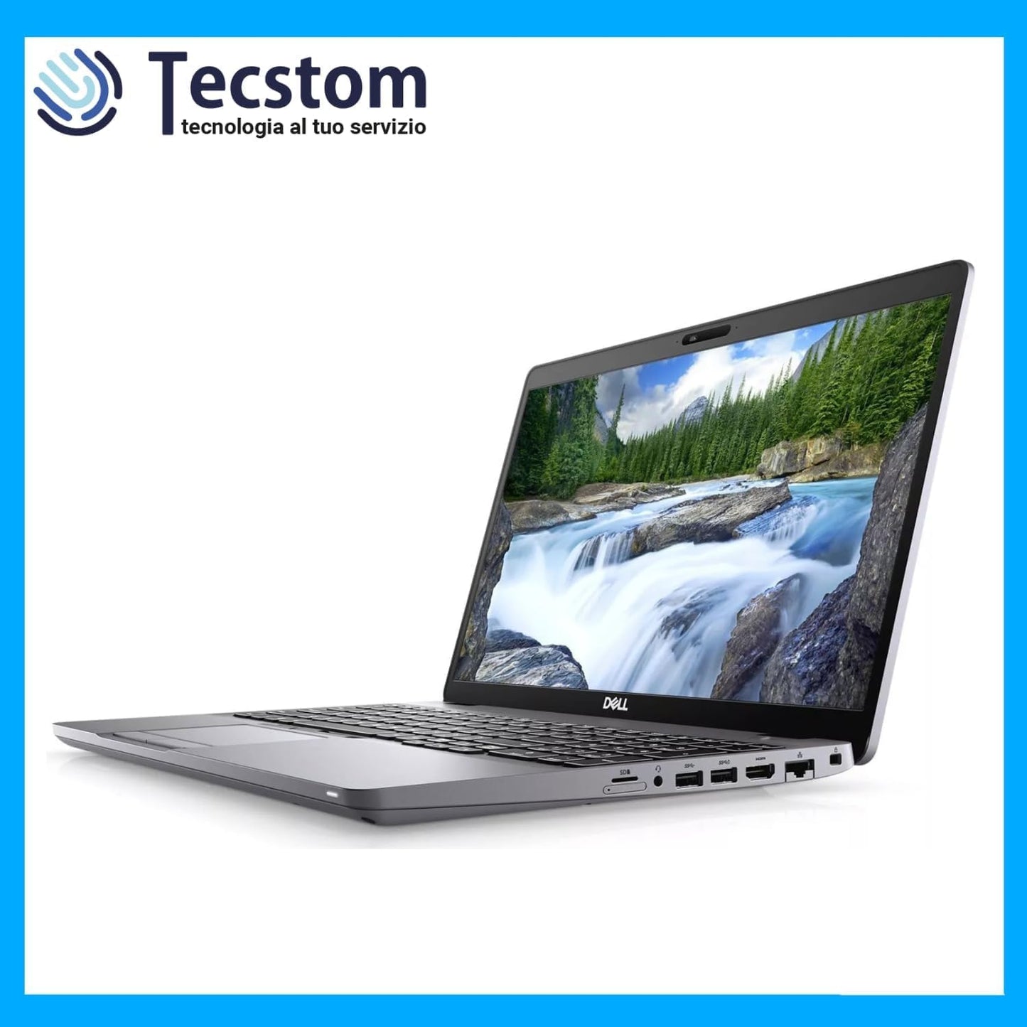 DELL Latitude 5510, Notebook Touchscreen Display 15.6" FULL HD, Intel i5-10210U, Ram 16Gb DDR4 SSD 256Gb NVMe (Ricondizionato Grado A)