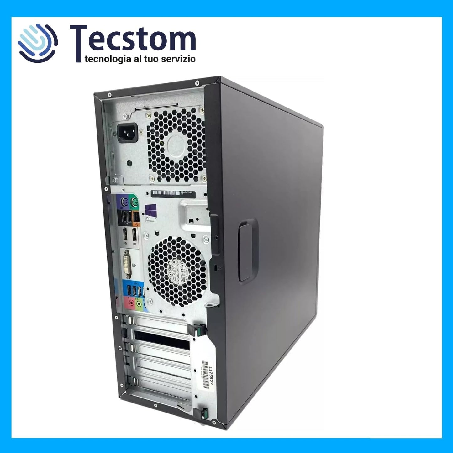 Hp Z230 PC Fisso Workstation, Intel i5-4570 Ram 16Gb SSD 256Gb + 128Gb, Wi-Fi, Displayport e Windows 10 (Ricondizionato Grado A-)