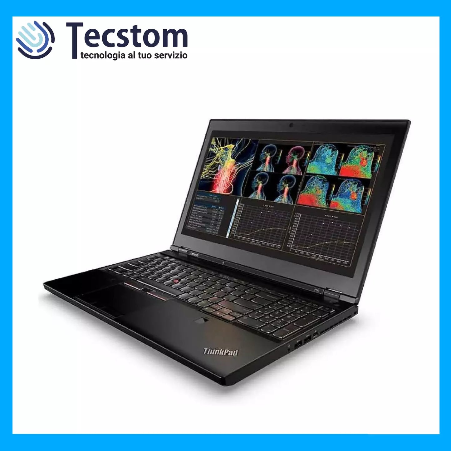 Lenovo Thinkpad P50, Notebook Pc Portatile 15.6", Intel i7-6820HQ, Ram 32Gb DDR4 SSD 256Gb, WebCam e Windows 11 + Nvidia Quadro 2Gb(Ricondizionato Grado A)