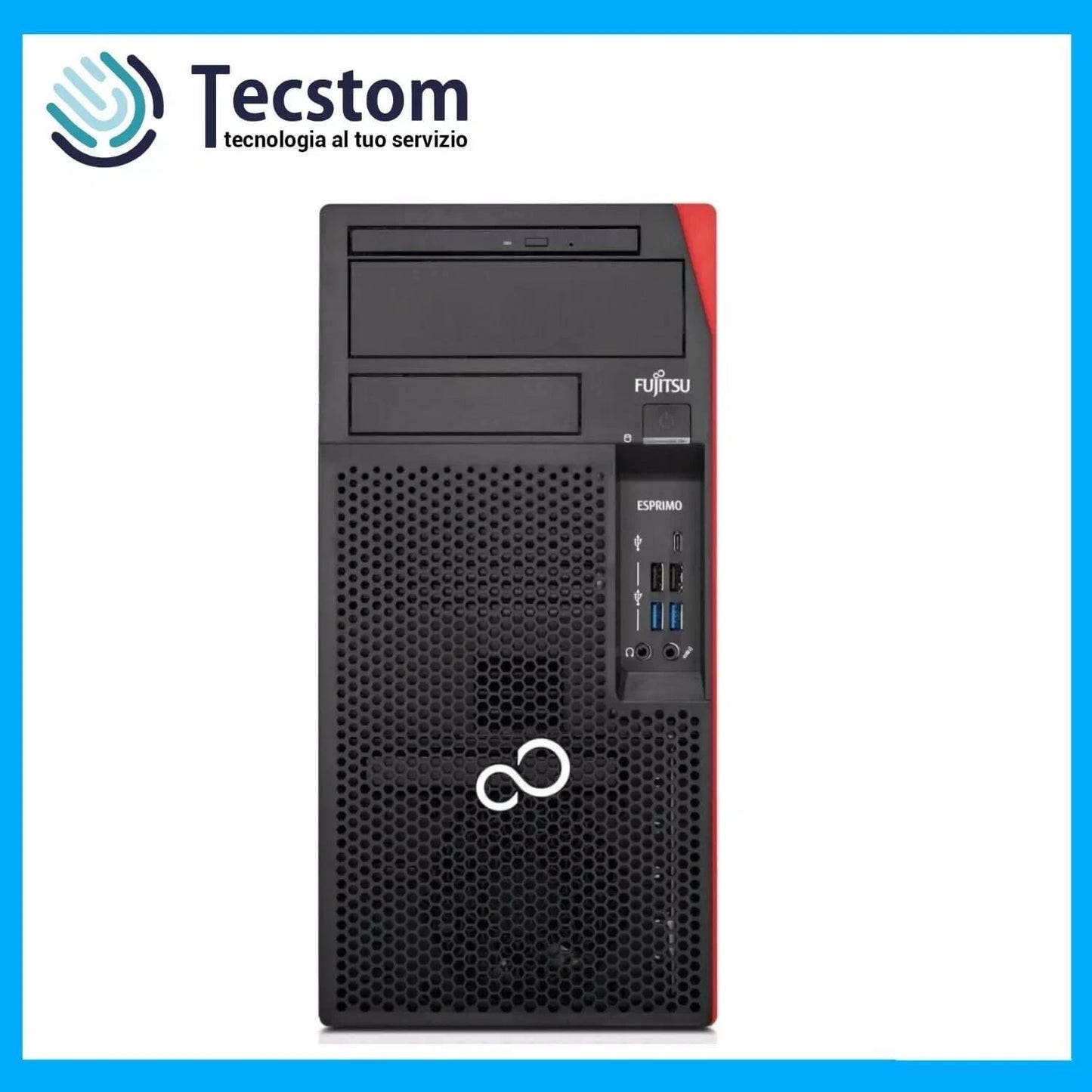 Fujitsu Esprimo P757, Pc Computer Desktop Fisso, Intel i5 6500, Ram 16Gb DDR4 SSD 512Gb Windows 10 (Ricondizionato Grado A)