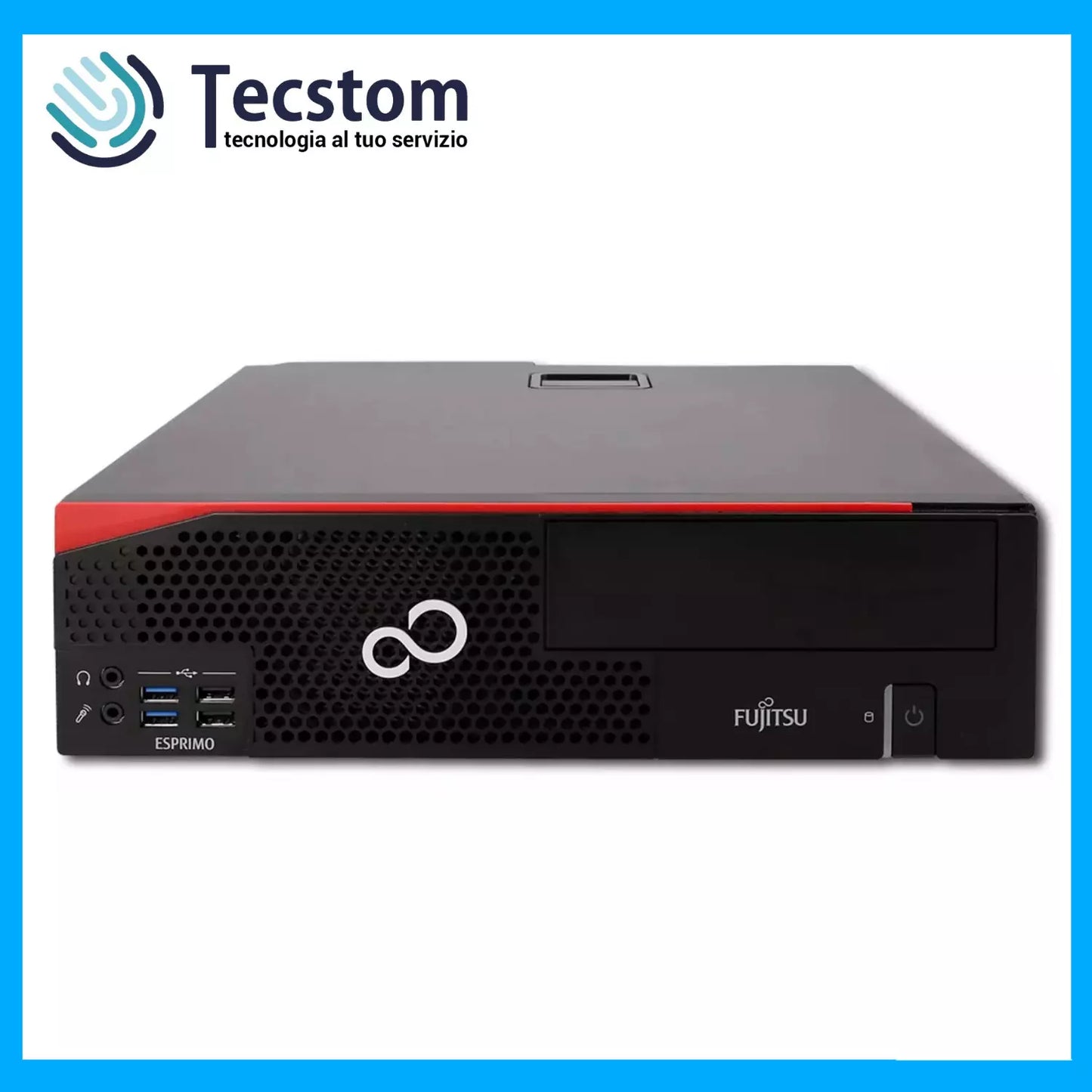 Fujitsu Esprimo Pc Computer Desktop Fisso, Intel i5 -6500 Ram 16Gb SSD 256Gb e WiFi (Ricondizionato Grado A)