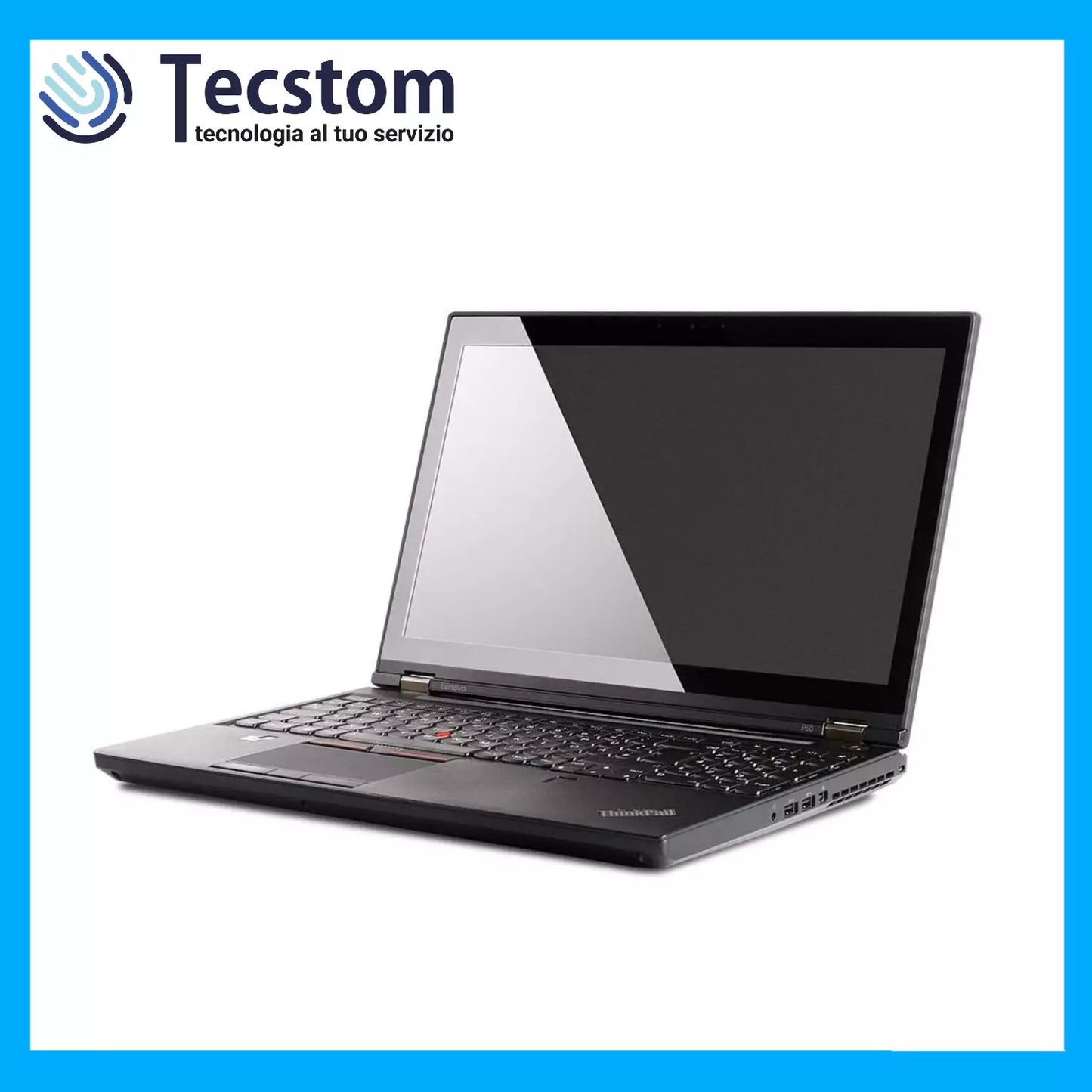 Lenovo Thinkpad P50, Notebook Pc Portatile 15.6", Intel i7-6820HQ, Ram 32Gb DDR4 SSD 256Gb, WebCam e Windows 11 + Nvidia Quadro 2Gb(Ricondizionato Grado A)