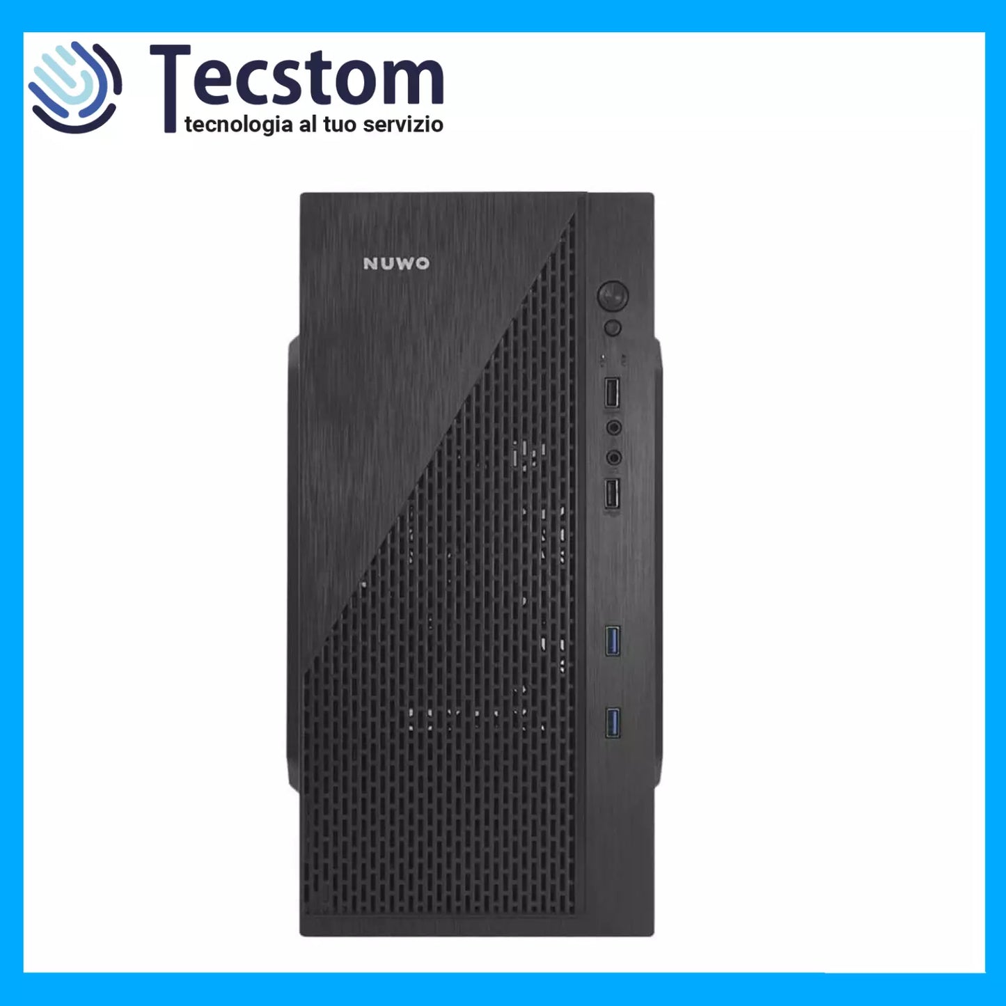 Pc Computer Desktop Assemblato, Intel i7-4790, Ram 16Gb SSD 1Tb, Windows 11 Wi-Fi e Office 2021