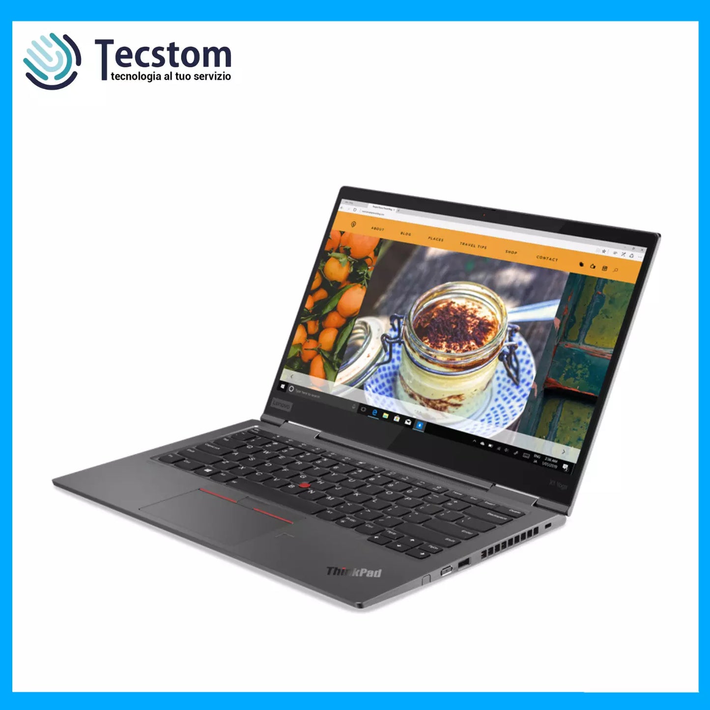 Lenovo Thinkpad X1 Carbon, Notebook TouchScreen 14", Intel i7-10610U, Ram 16Gb DDr4, SSD 512Gb, Windows 11 e Webcam (Ricondizionato Grado A)