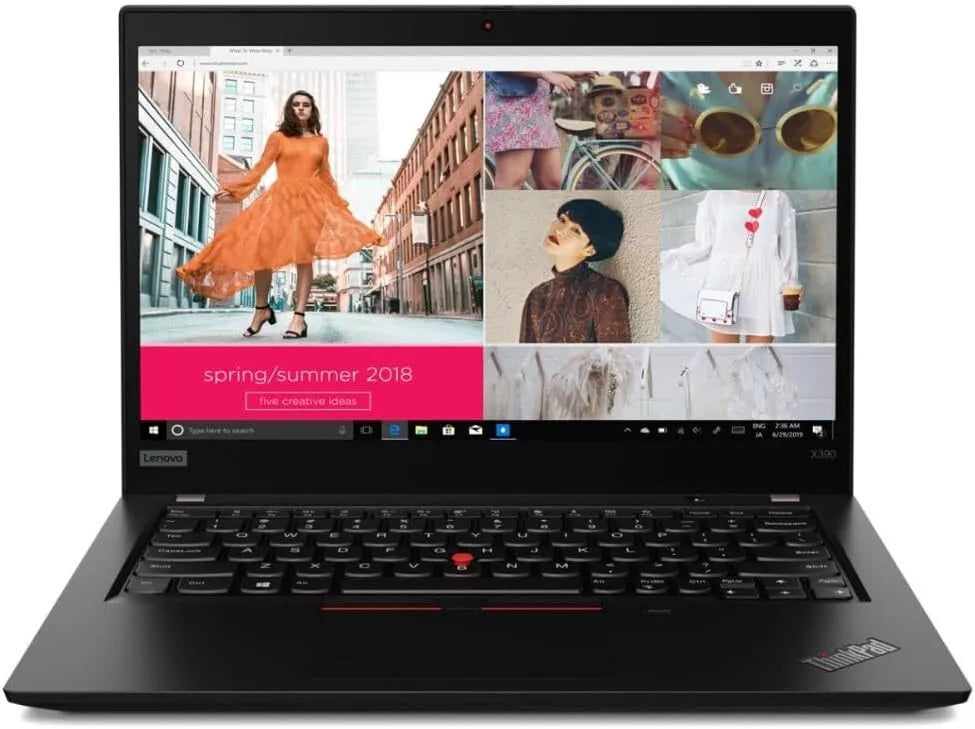 Lenovo Thinkpad X390, Notebook Pc Portatile 13.3" Touchscreen, Intel i5-8365U, Ram 16Gb SSd 512Gb Win 11 (Ricondizionato Grado A-)