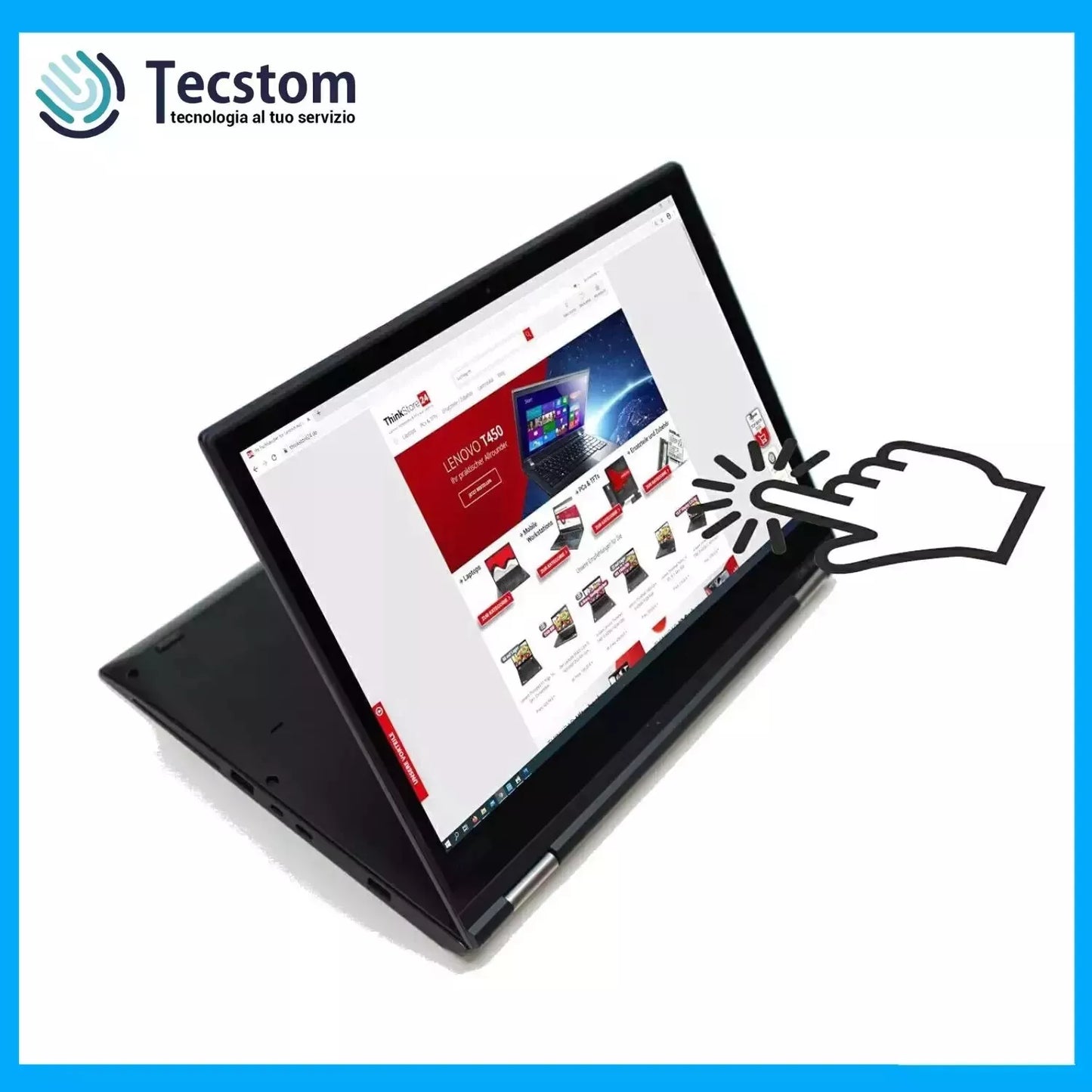 Lenovo Thinkpad X1 Carbon, Notebook TouchScreen 14", Intel i7-10610U, Ram 16Gb DDr4, SSD 512Gb, Windows 11 e Webcam (Ricondizionato Grado A)