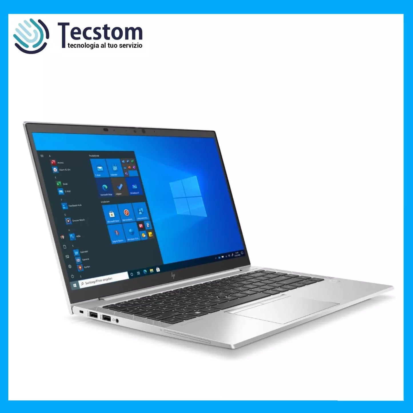 Hp EliteBook 840 G7, Notebook Pc Portatile 14", Intel i7-10610U, Ram 32Gb DDR4, SSD 512Gb Webcam Windows 11 (Ricondizionato Grado A)