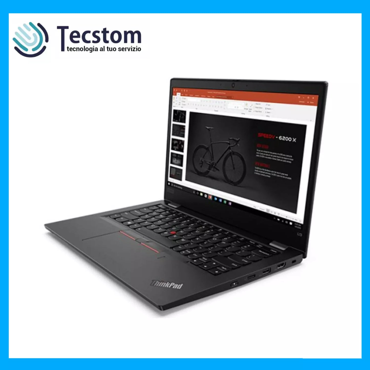 Lenovo Thinkpad L13, Notebook Pc Portatile, Intel i5-10310U, Ram 8Gb SSD 256Gb NVMe, Display 13.3 FULL HD, Windows 11 Pro (Ricondizionato Grado A)