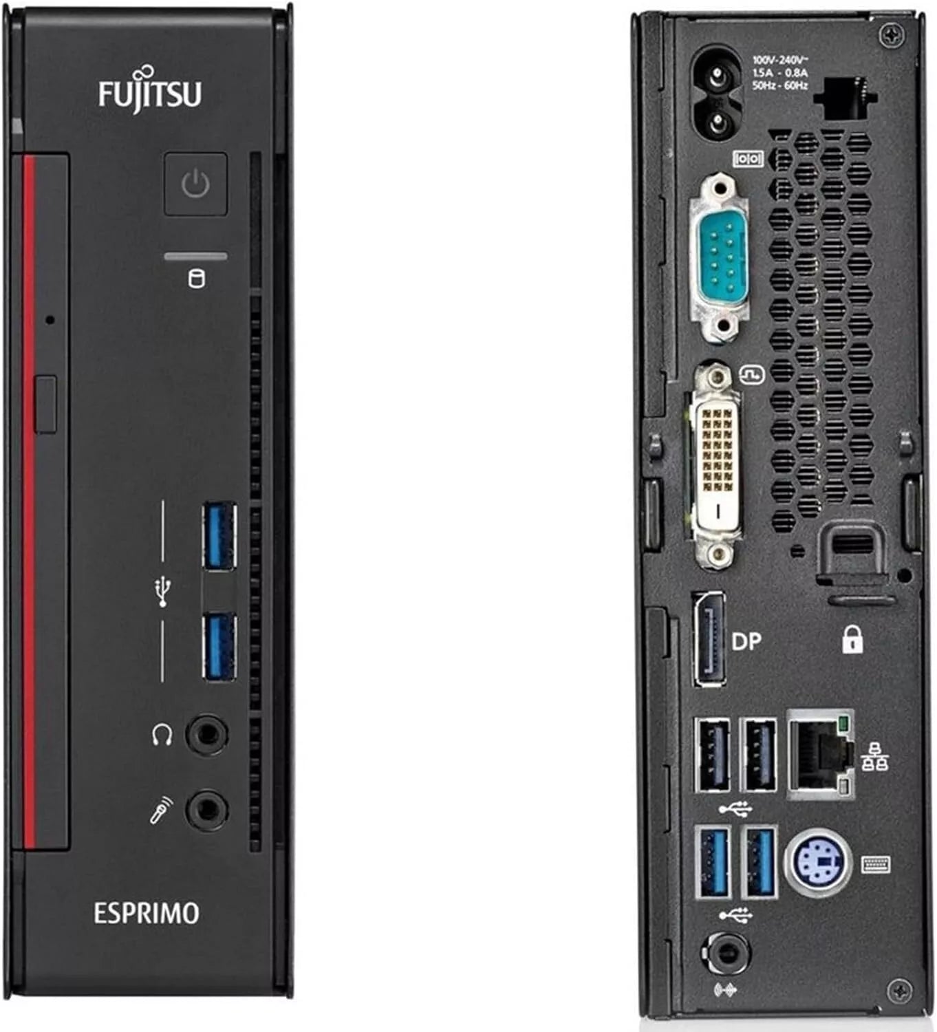 Postazione Completa Pc, Fujitsu Esprimo Intel i5-6500, Ram 16Gb DDR4 SSD 256Gb con Monitor 24", Mouse, Tastiera e Wifi (Ricondizionato)