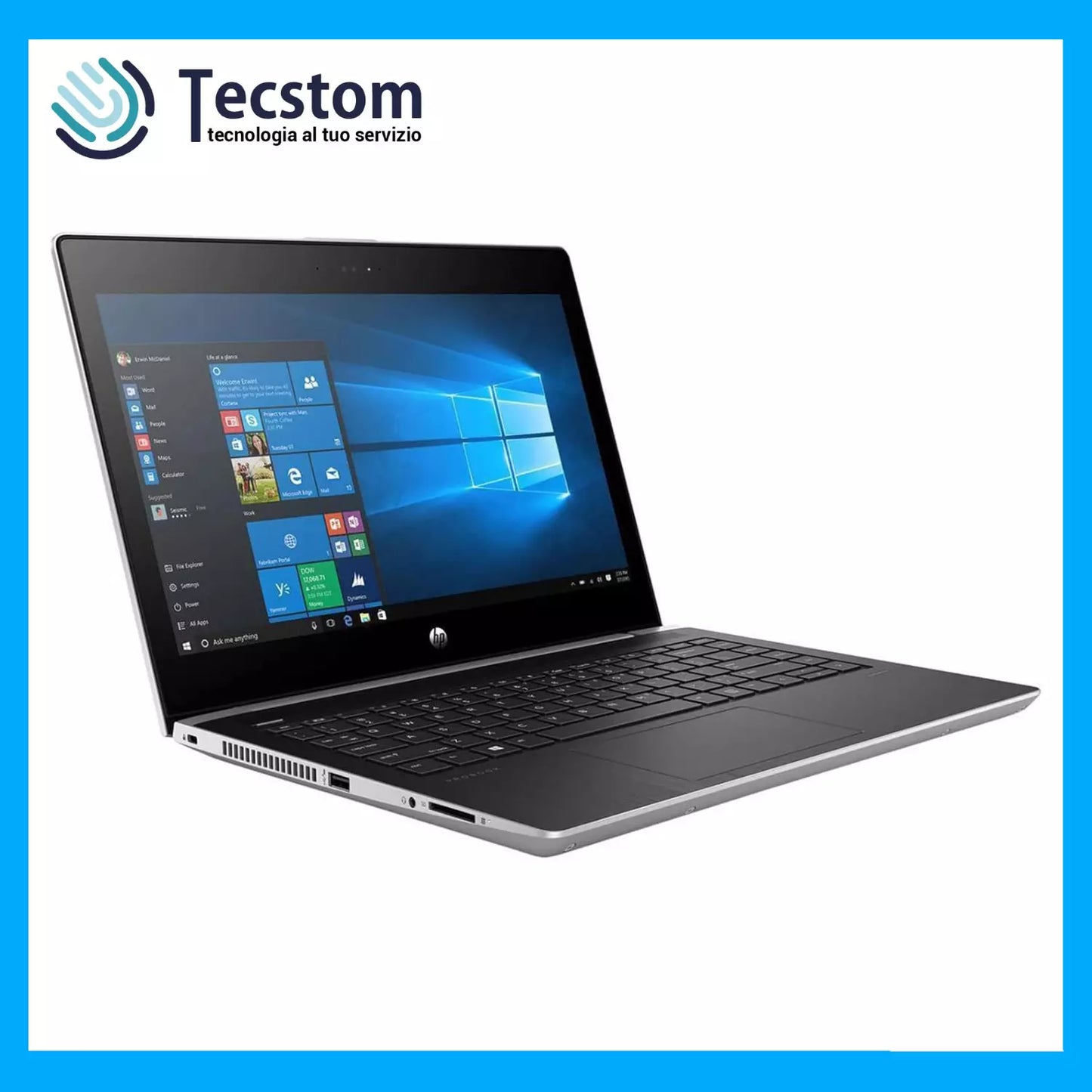 Pc Portatile 13.3" Hp Probook i5 8Gb Ram SSD 256Gb Notebook Ricondizionato Win11