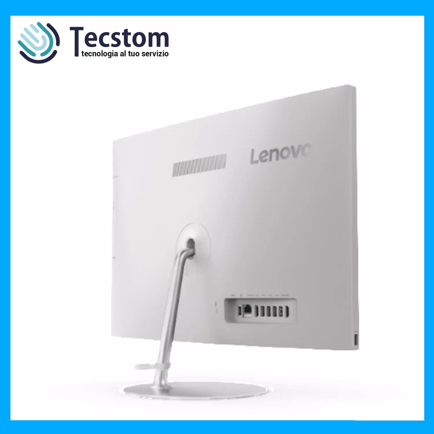 Lenovo Pc Fisso All In One 24" i5-7400T Ram 8Gb SSD 128Gb AMD Radeon 2Gb Computer Desktop (Ricondizionato Grado A)