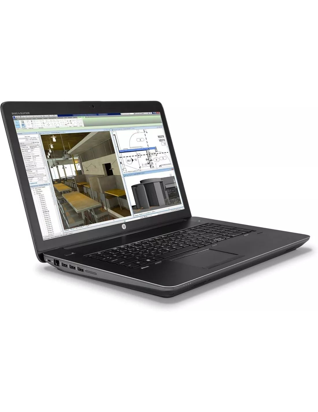 HP Zbook 17 G3 Workstation Notebook Pc 17.3", Intel i5-6440HQ, Ram 16Gb SSD 512Gb, Windows 11 (Ricondizionato Grado A)