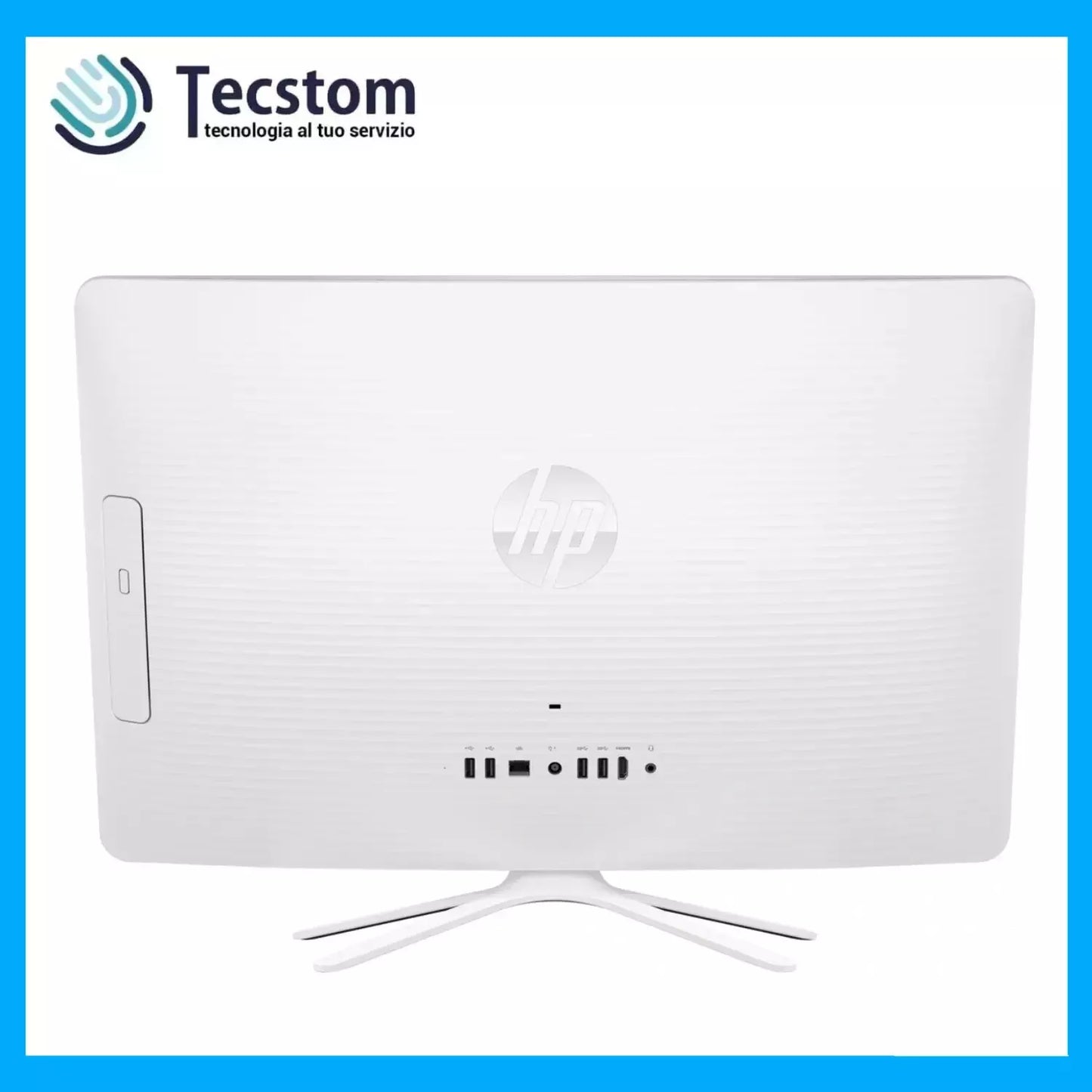 Hp Pc Fisso All In One 24" Intel i5-7200u Ram 8Gb SSD 256Gb WiFi Webcam e Windows 11 (Ricondizionato Grado A)