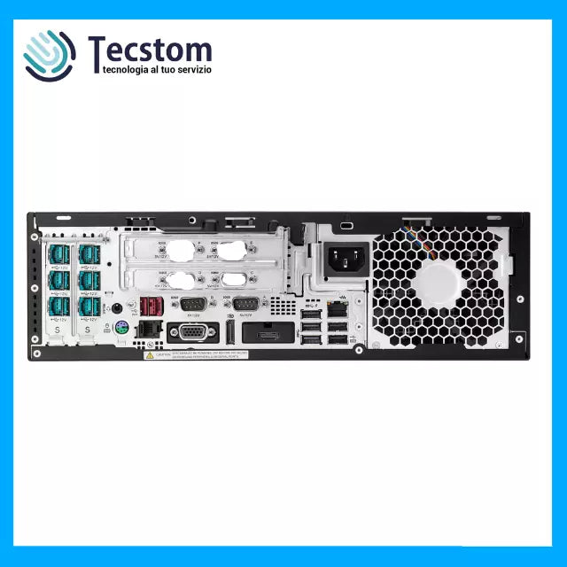 Postazione Completa Pc Fisso Hp Intel i3-8100, Ram 16Gb DDR4 SSD 256Gb + HDD 500Gb, Computer Desktop Nuovo con Monitor 24" Ricondizionato