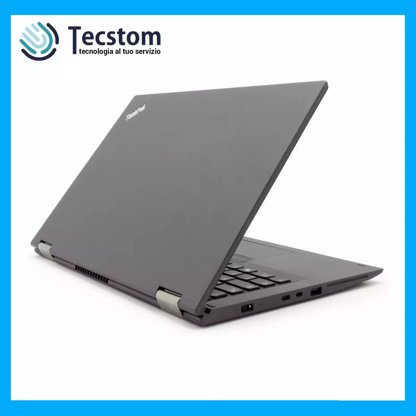 Lenovo Thinkpad X13 Yoga, Notebook Touch 13.3" Full HD Intel i5-10210U, Ram 16Gb DDR4 SSD 256Gb NVMe, Webcam e Windows 11 (Ricondizionato Grado A)