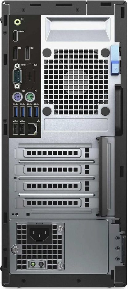 DELL Optiplex 7050, Pc Computer Desktop Fisso, Intel i7 7700, Ram 32Gb SSD 256Gb + HDD 2Tb WiFi Windows 11 (Ricondizionato Grado A)