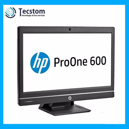 Hp ProOne 600 G1, Pc Computer All-In-One, Intel i3-4130, Ram 8Gb SSD 256Gb, Webcam, Windows 11 Pro