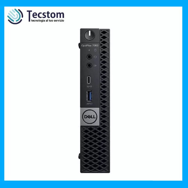 DELL OptiPlex 7060 Mini Pc Desktop Intel i5-8500T 8Gb RAM SSD 256Gb Windows 11 (Ricondizionato Grado A)