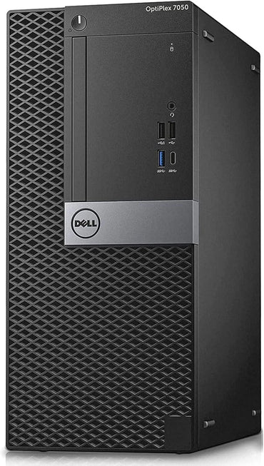 DELL Optiplex 7050, Pc Computer Desktop Fisso, Intel i7 7700, Ram 32Gb SSD 256Gb + HDD 2Tb WiFi Windows 11 (Ricondizionato Grado A)