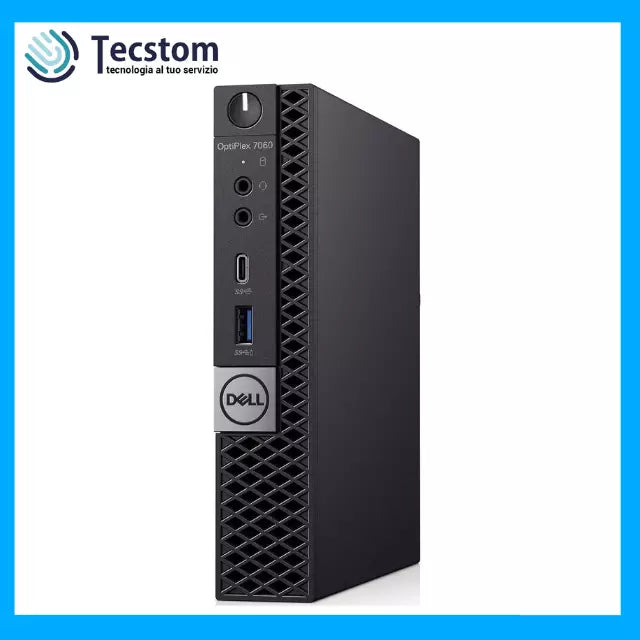 DELL OptiPlex 7060 Mini Pc Desktop Intel i5-8500T 8Gb RAM SSD 256Gb Windows 11 (Ricondizionato Grado A)